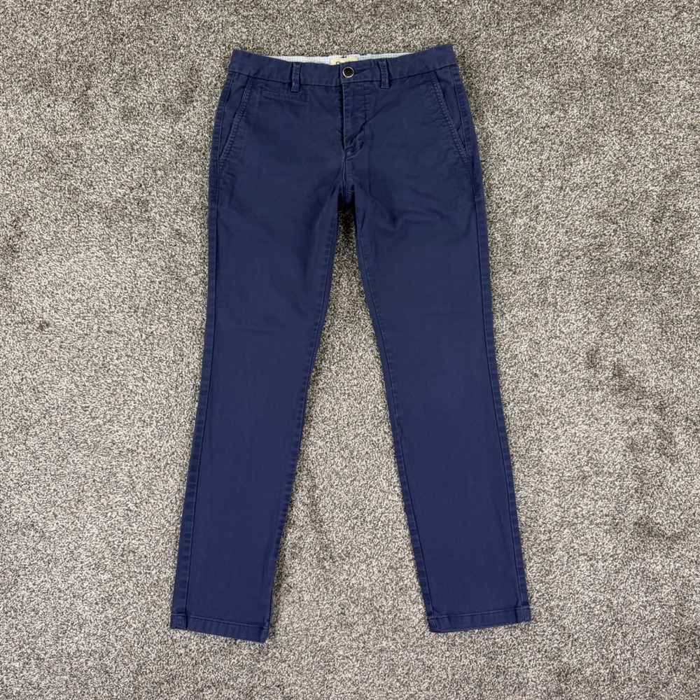 Perk Feel Good Chinos Mens 29x30 Navy Blue Slim Fit Stretch Pants Performance
